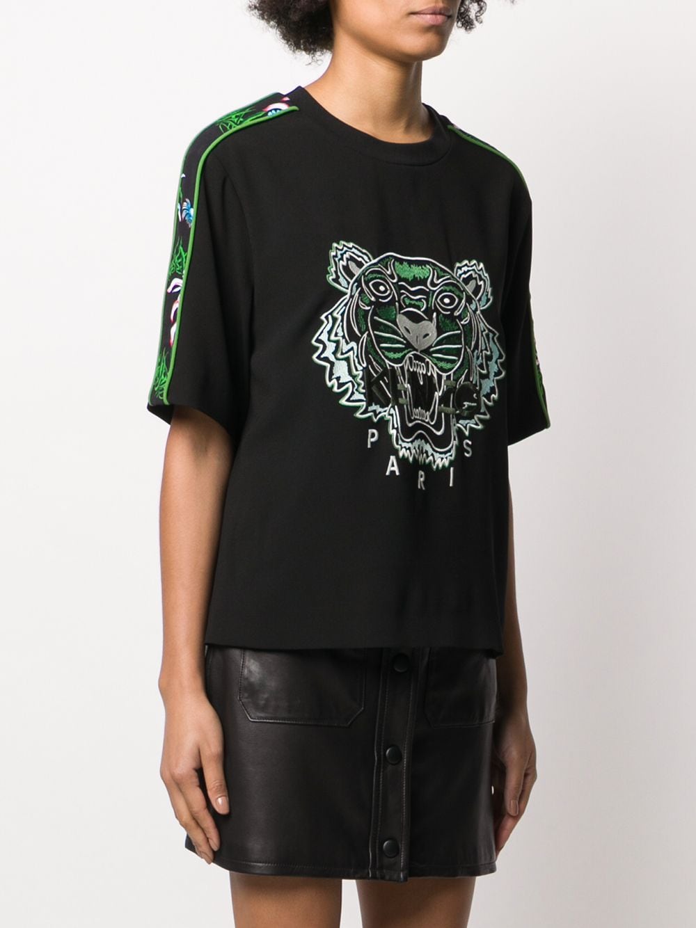 фото Kenzo футболка свободного кроя с вышивкой tiger