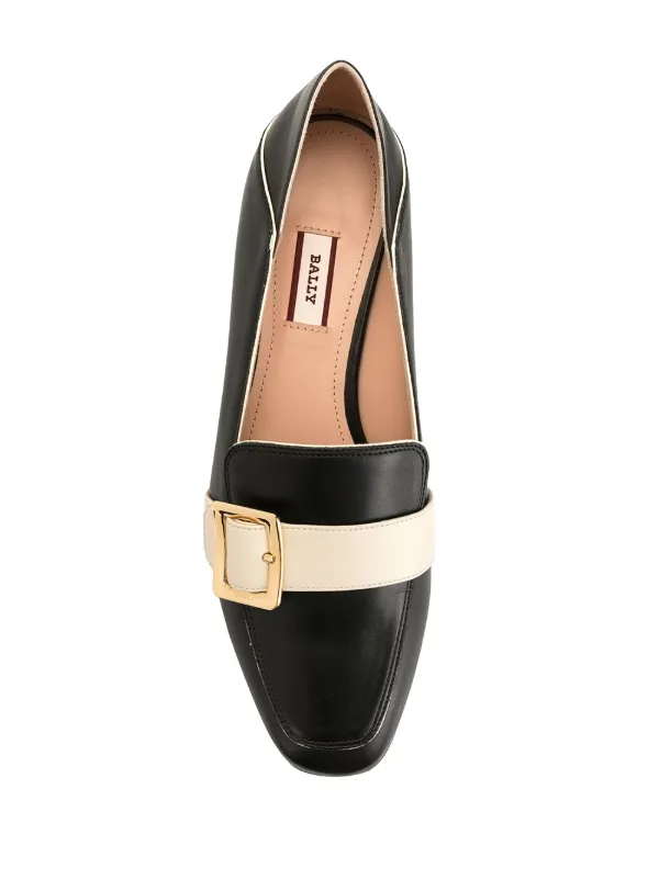 bally buckle loafers