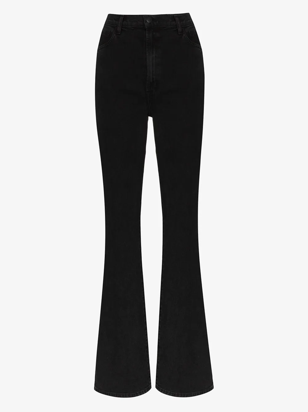 black bootcut jeans high waisted