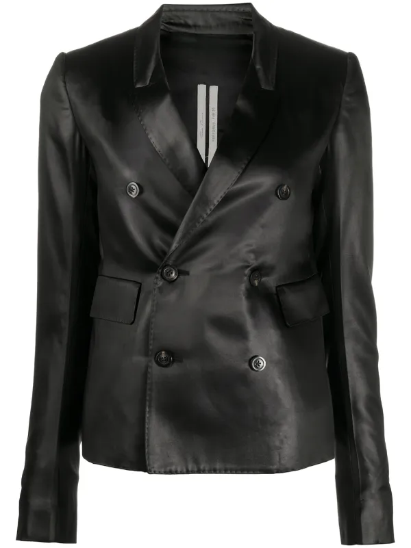 rick owens double breasted blazer