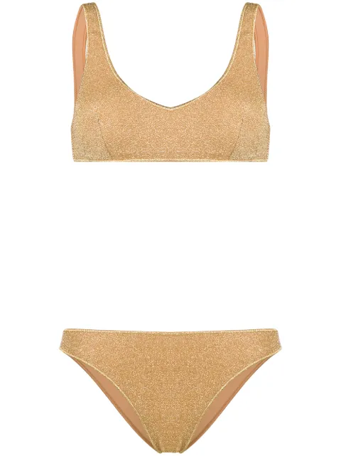Oséree metallic lurex bikini set