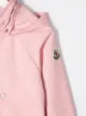 Moncler Kids معطف بتصميم A وغطاء رأس