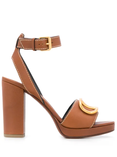 vlogo platform sandals