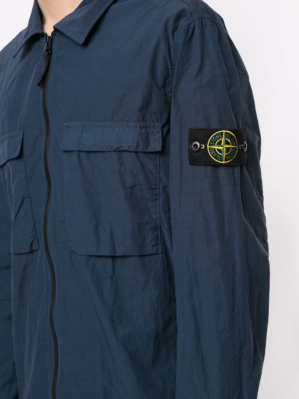 фото Stone island куртка-рубашка на молнии