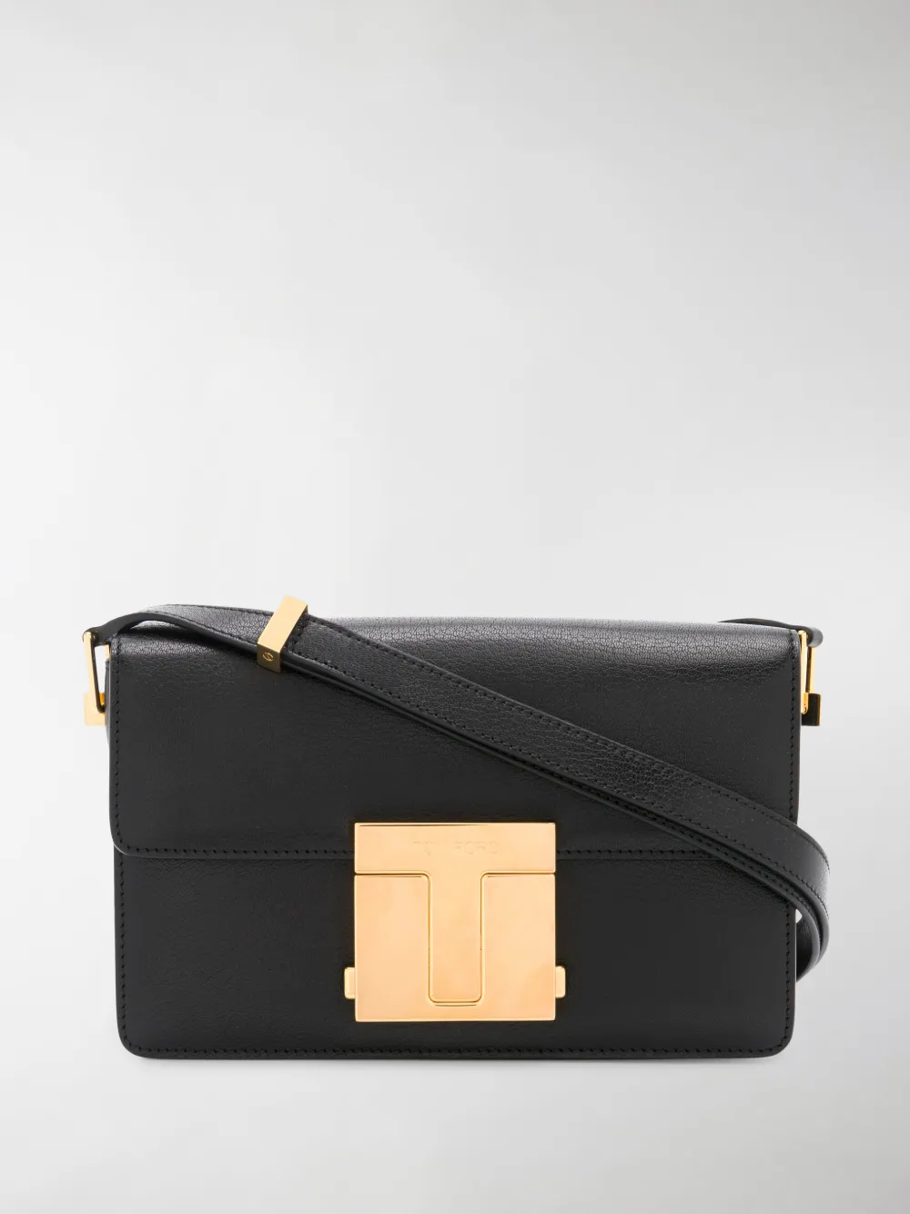 TOM FORD SMALL SHINY GRAINED LEATHER BAG,14963108