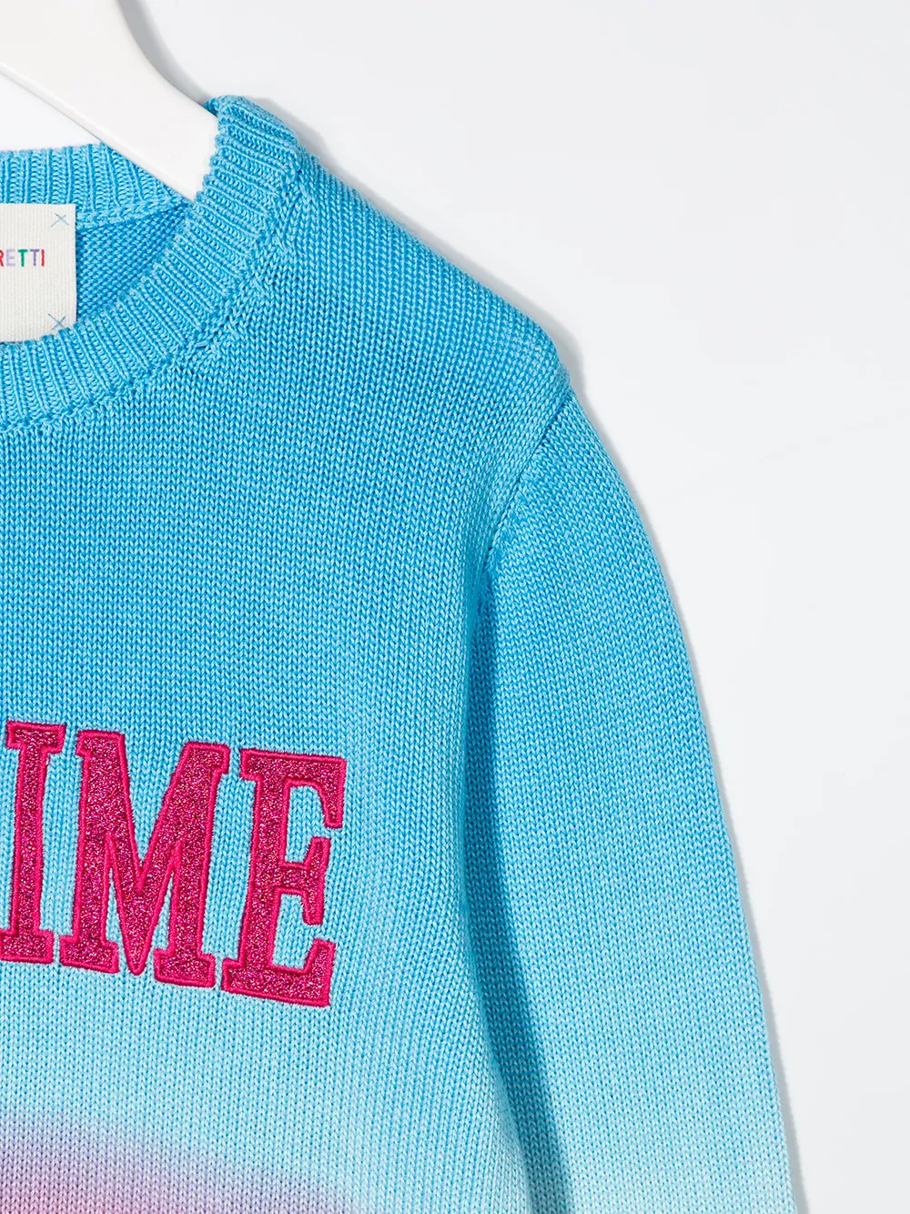 Alberta Ferretti Kids Trui met tekst Blauw