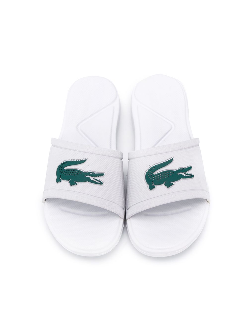 фото Lacoste kids logo patch flat slides