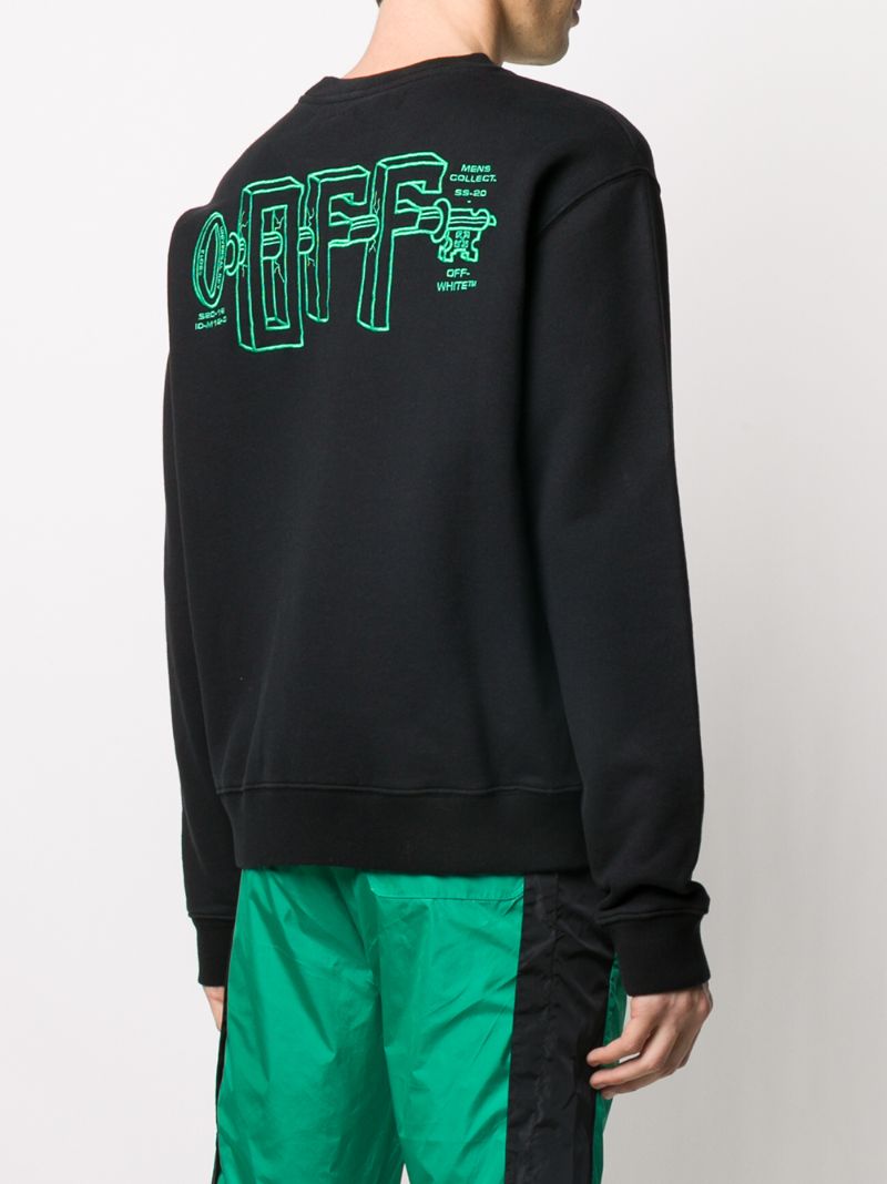 Shop Off-white Universal Key Sweatshirt In Black