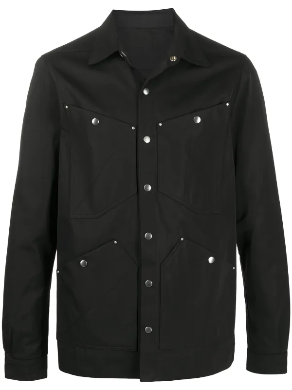Rick Owens snap-button shirt jacket 