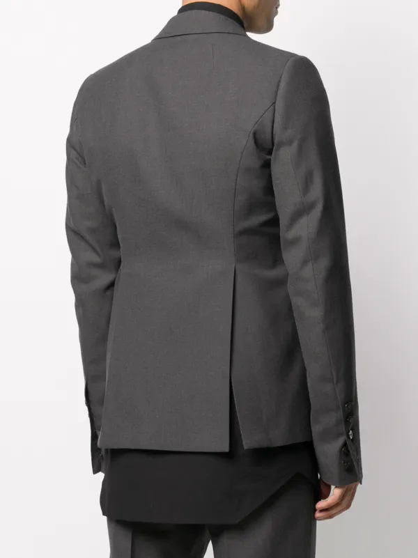 Rick Owens Narrow Lapel Blazer Ru20f3737cvr Farfetch