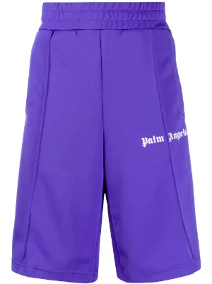palm angels purple shorts