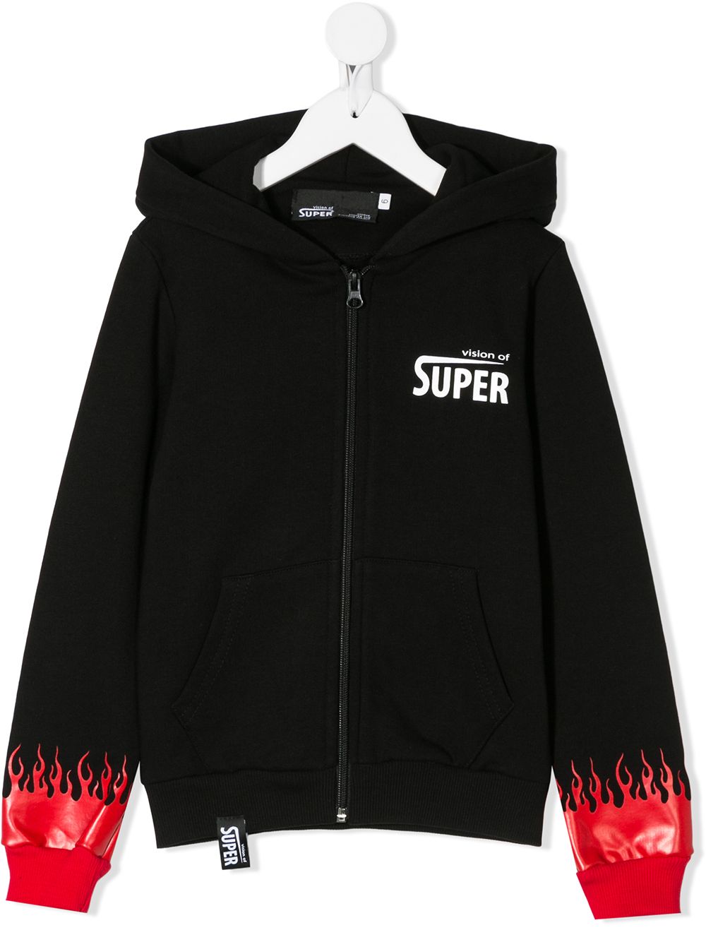 фото Vision of super kids flames print hoodie