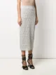 Fendi FF motif pencil skirt