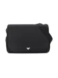 Emporio Armani Kids logo plaque baby changing bag - Black