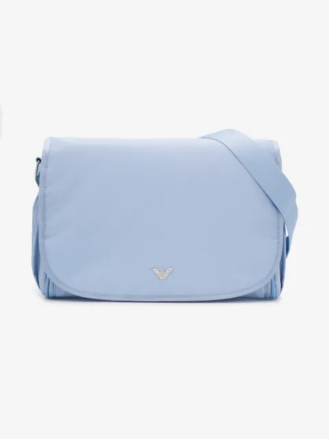 Emporio Armani Kids skull plaque diaper bag