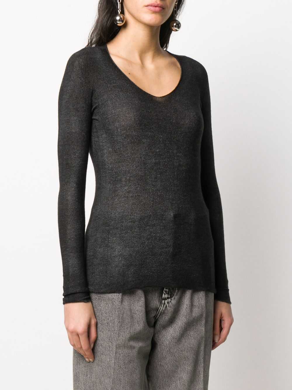 фото Avant toi v-neck relaxed knitted top