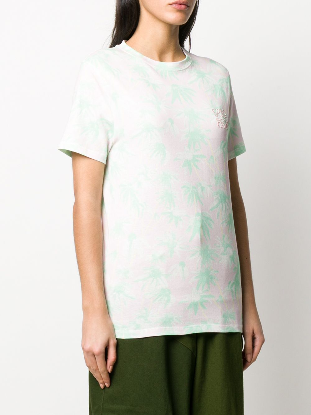 фото Loewe palm tree-printed t-shirt