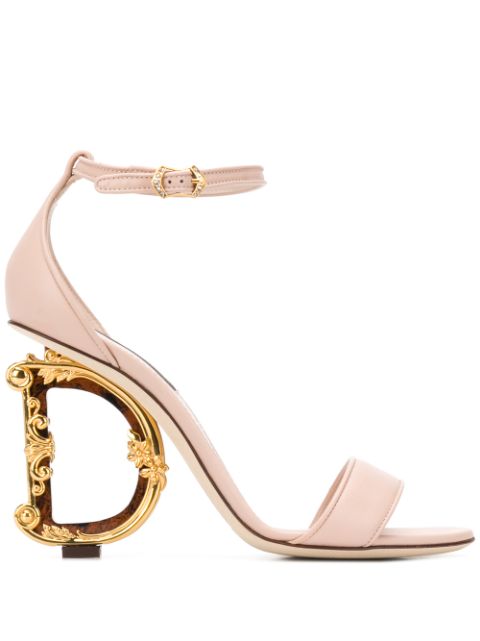 Dolce & Gabbana Baroque DG 105mm leather sandals Women