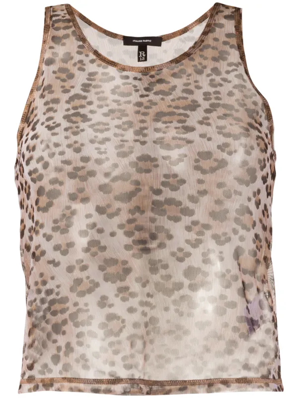 sheer leopard top