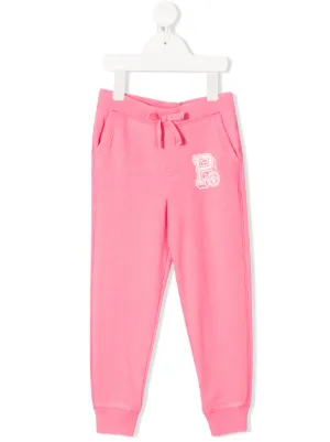 Ralph Lauren Kids بنطال رياضي بشعار الماركة وخصر مربوط