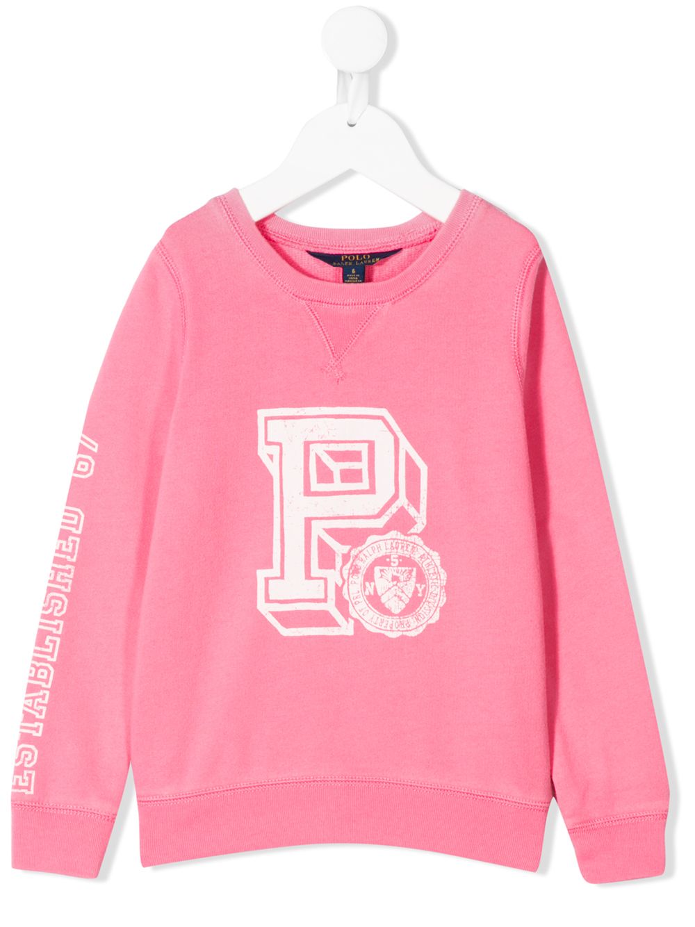 RALPH LAUREN LOGO PRINT ROUND NECK SWEATSHIRT