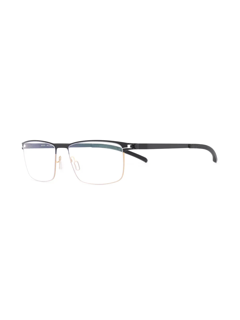 Mykita Xander tweekleurige bril Zwart