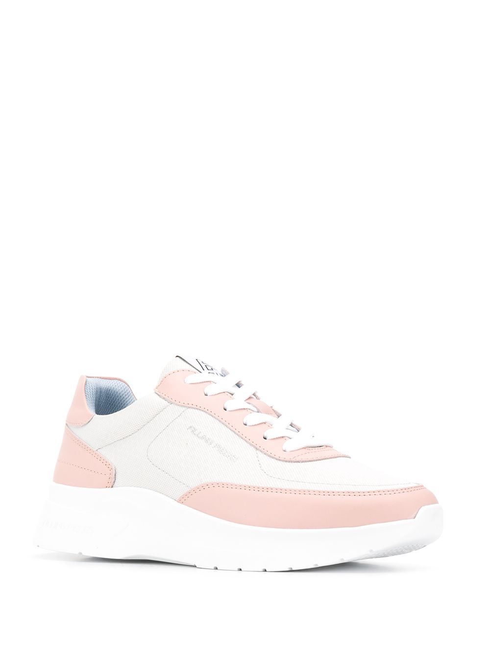 фото Filling pieces panelled colour block platform trainers