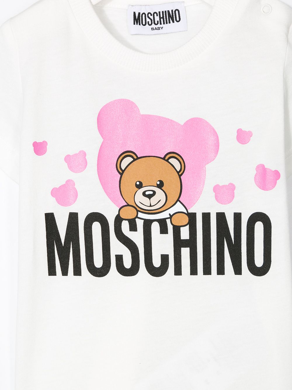 фото Moschino kids футболка с принтом teddy bear