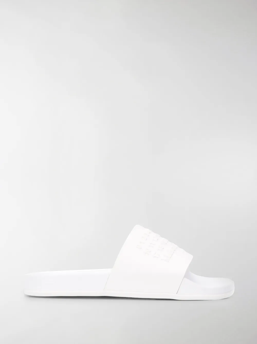 MAISON MARGIELA EMBOSSED LOGO POOL SLIDES,S57WX0024P313114965593
