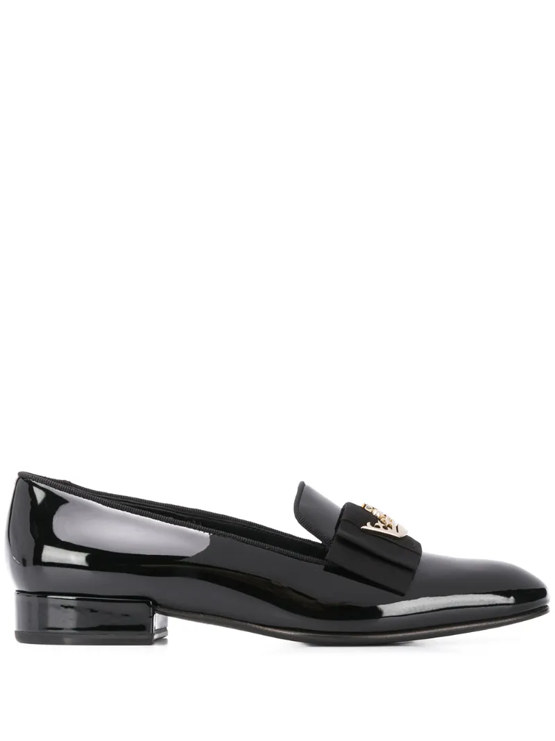 Click to view more detailed imagery on our partner's website Church's Abbie Patent-leather Loafers In Black