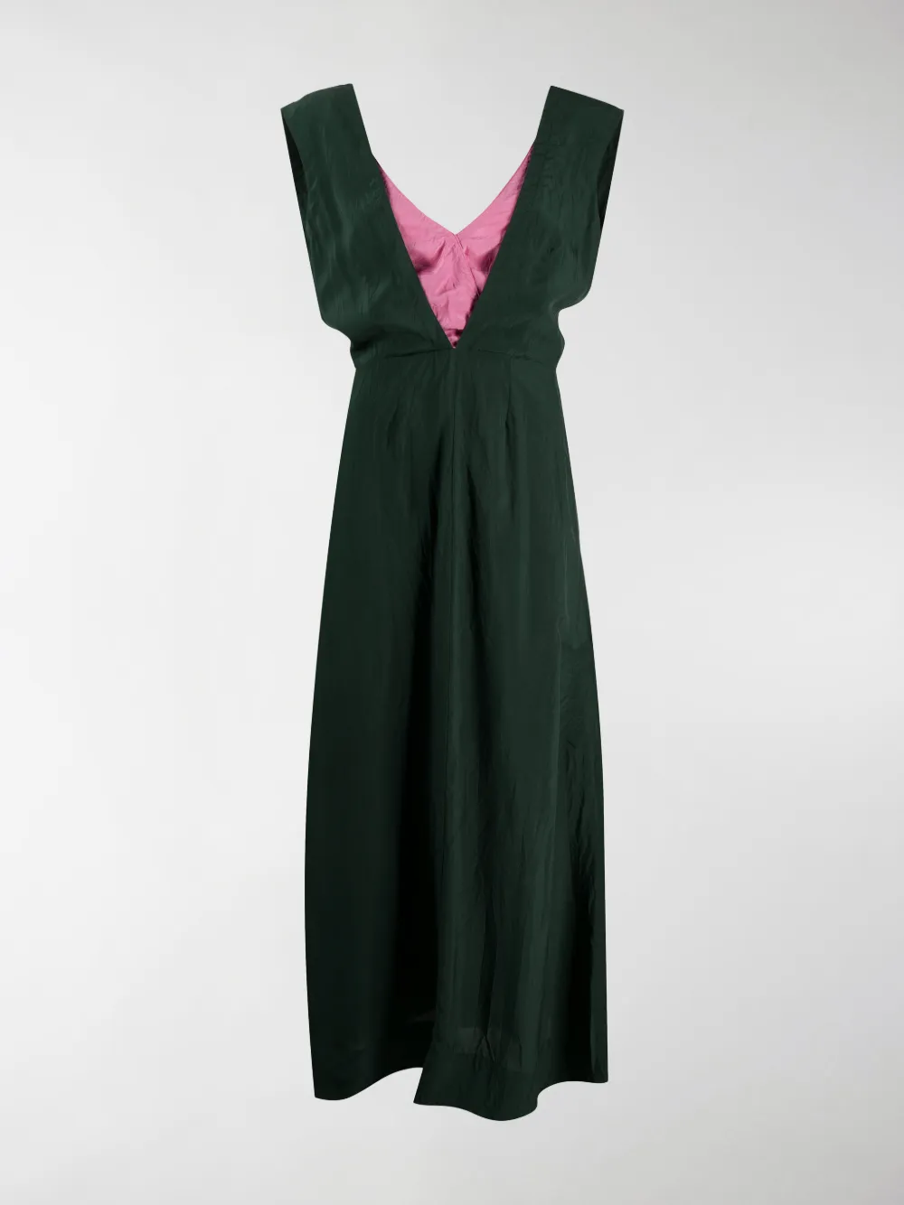 Colville Layered-look Maxi Dress In Green