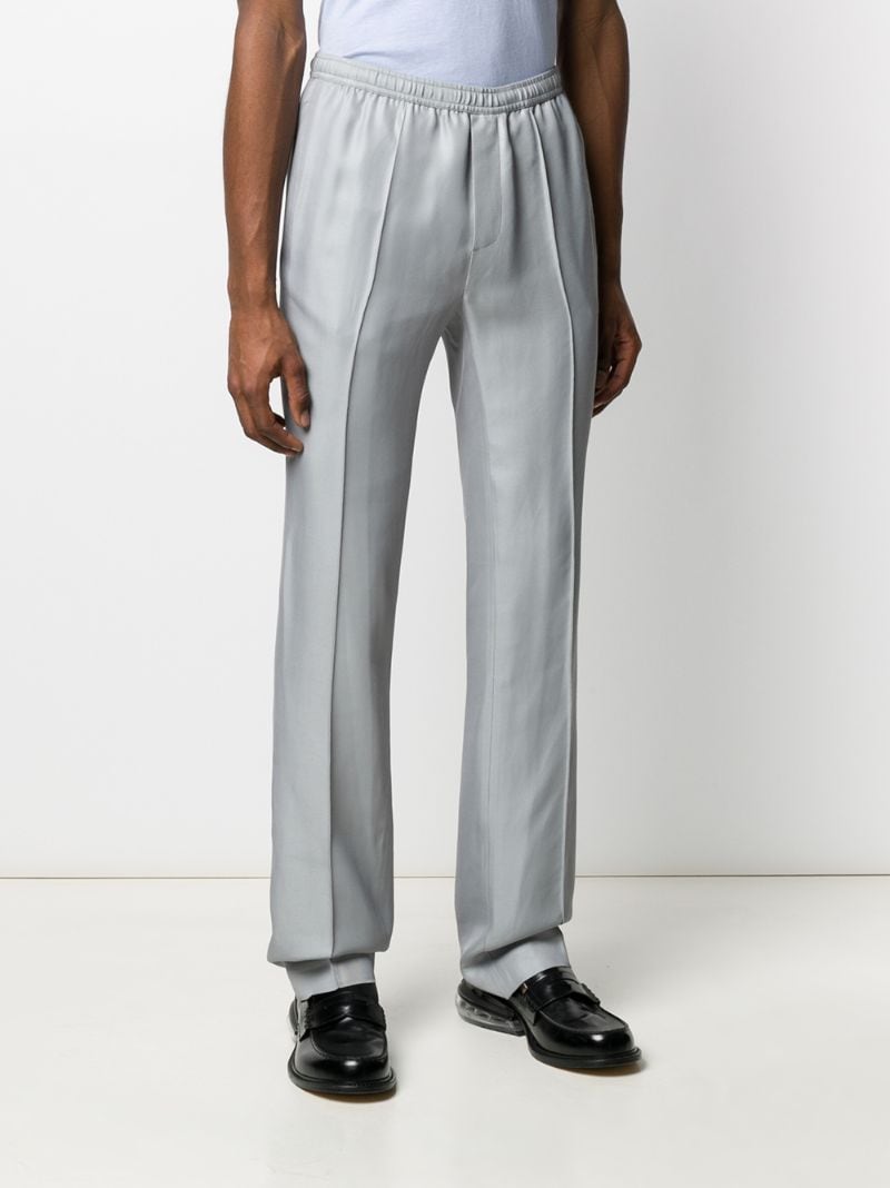 Shop Haider Ackermann Raised Seam Trousers In Grey