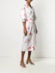 Peter Pilotto floral print belted shirt dress