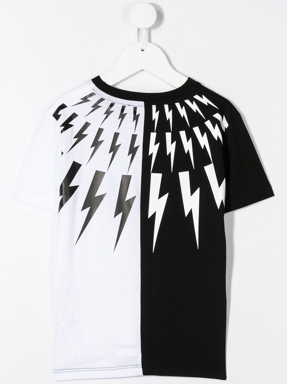 фото Neil barrett kids lightning print t-shirt