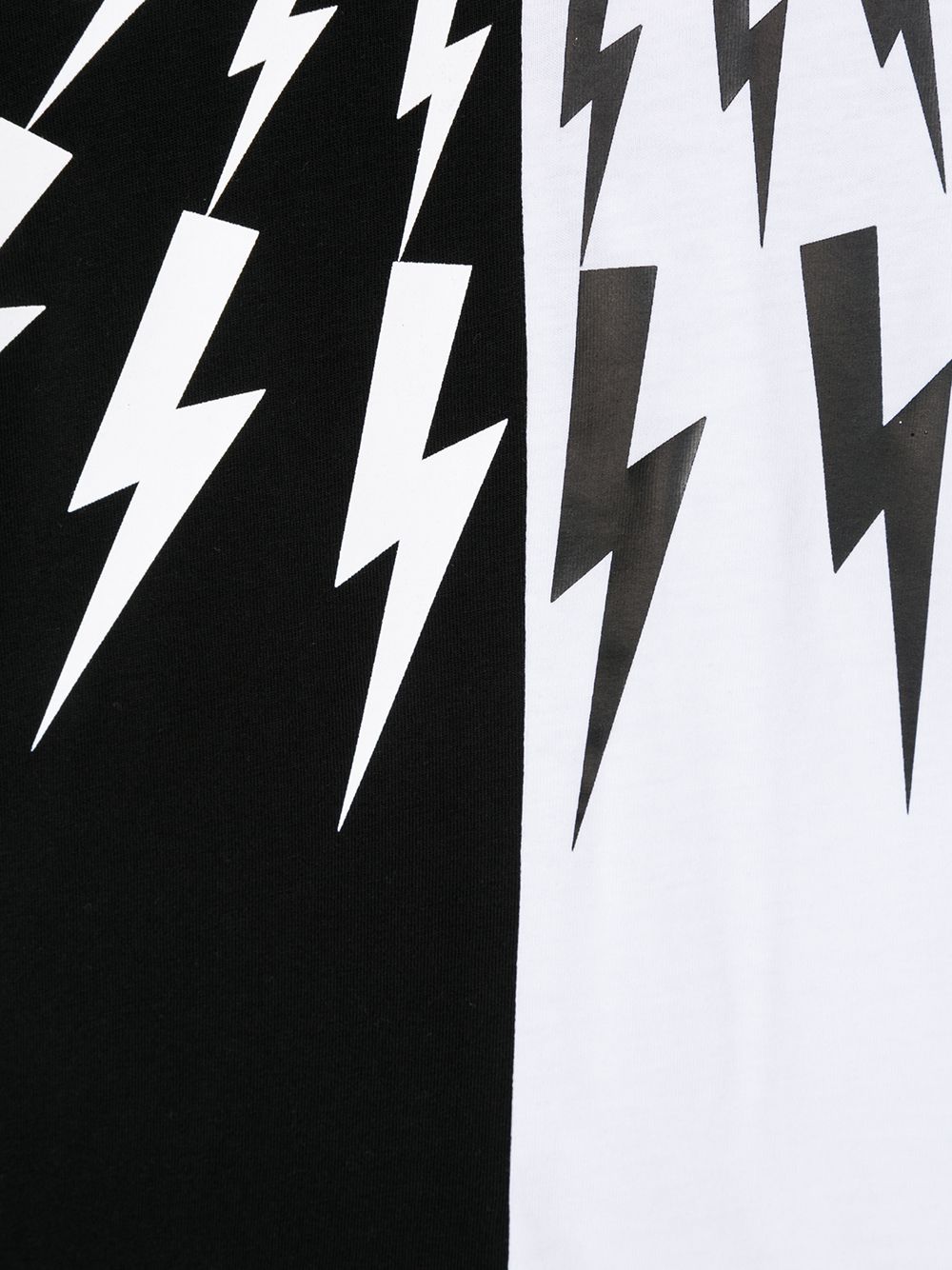 фото Neil barrett kids lightning print t-shirt