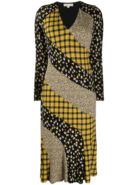 Michael Michael Kors panelled midi dress