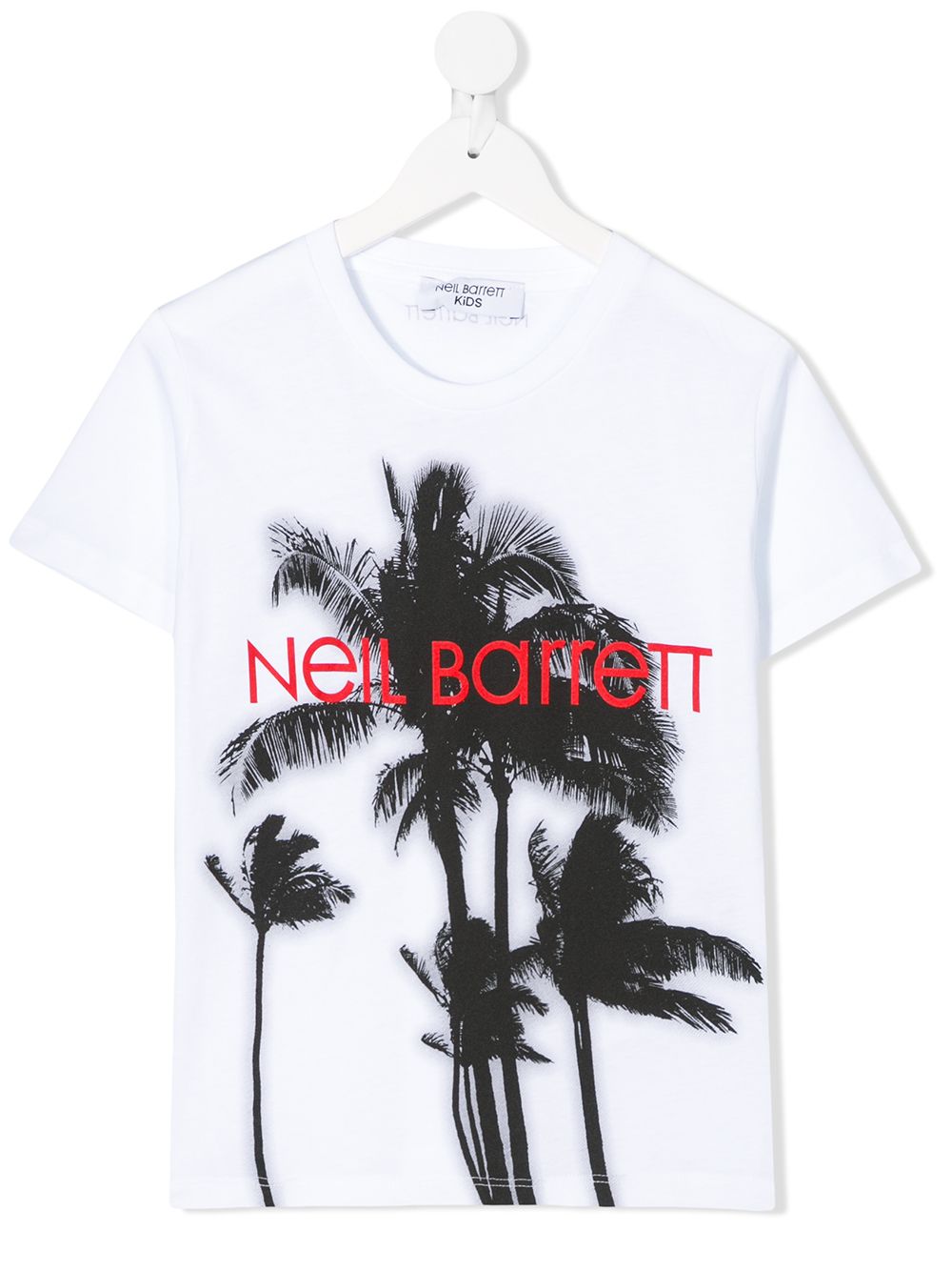 Shop Neil Barrett Logo Print T-shirt In White