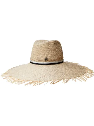 Maison Michel Big Kate Frayed Hat 