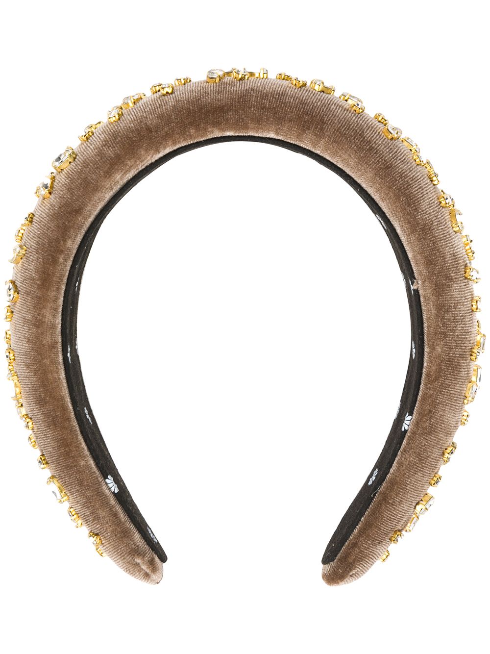 Lele Sadoughi Embellished Hairband In Brown