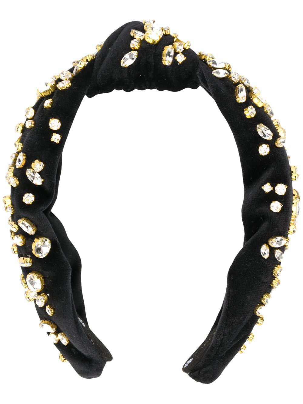 фото Lele sadoughi crystal embellished velvet headband