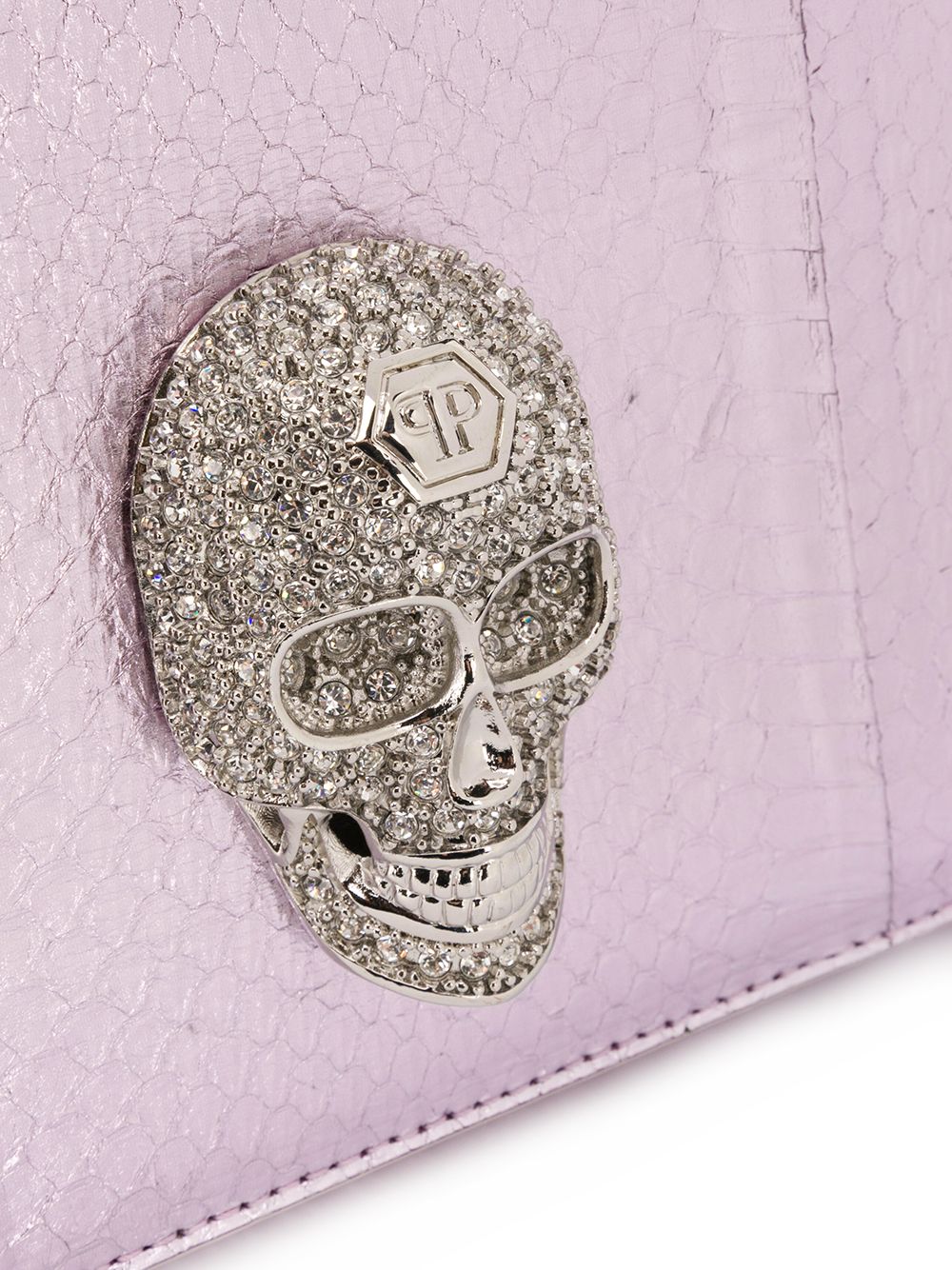 фото Philipp plein клатч с декором skull