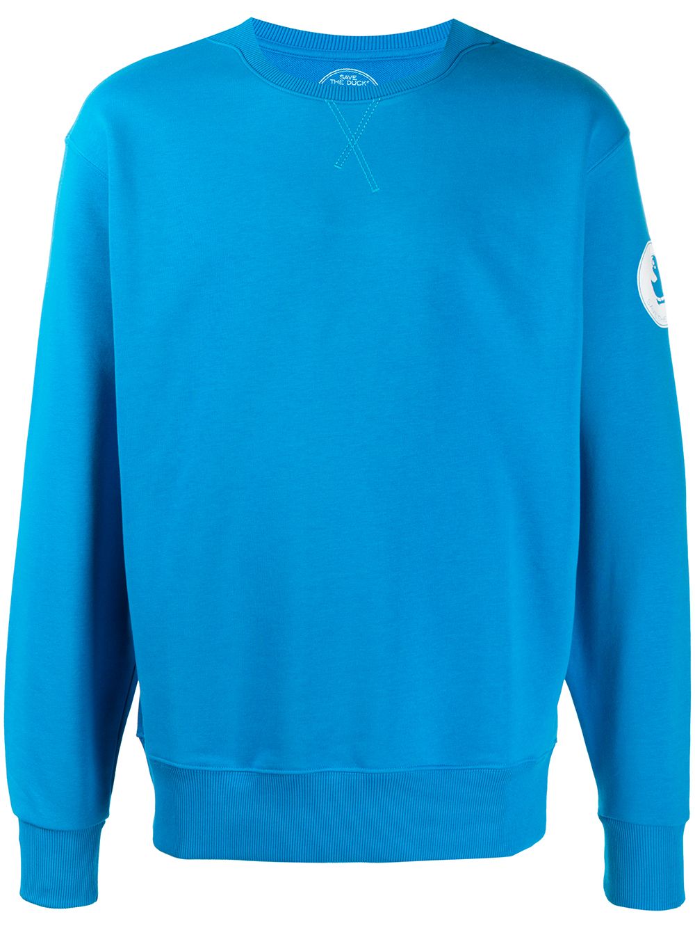 Save The Duck Logo Print Sweatshirt In Blue