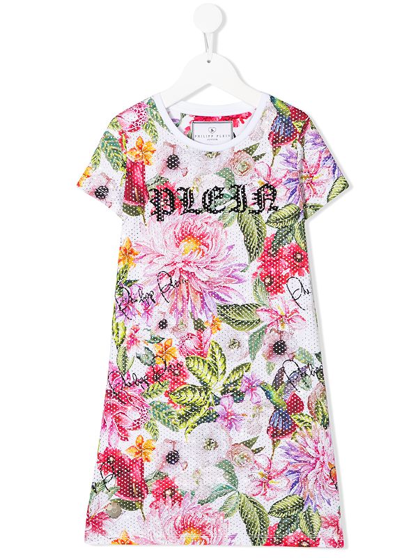 flower t shirt dress