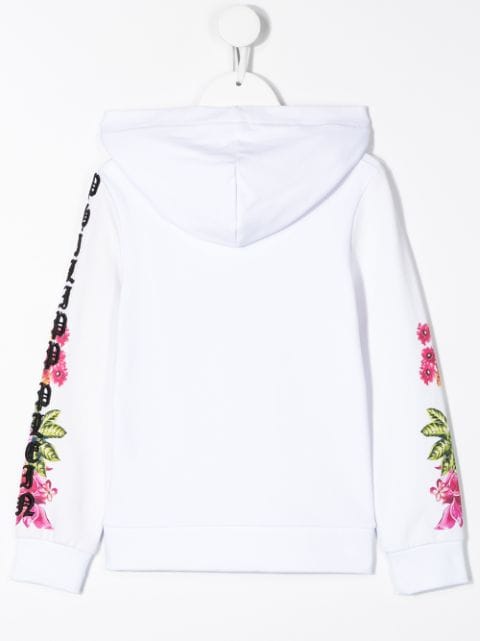 crystal flowers hoodie