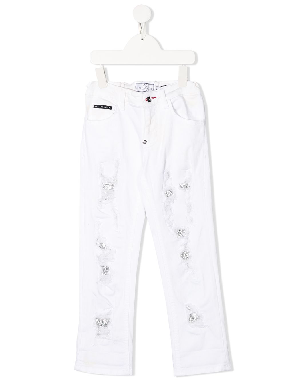 Philipp Plein Junior Straight jeans Wit