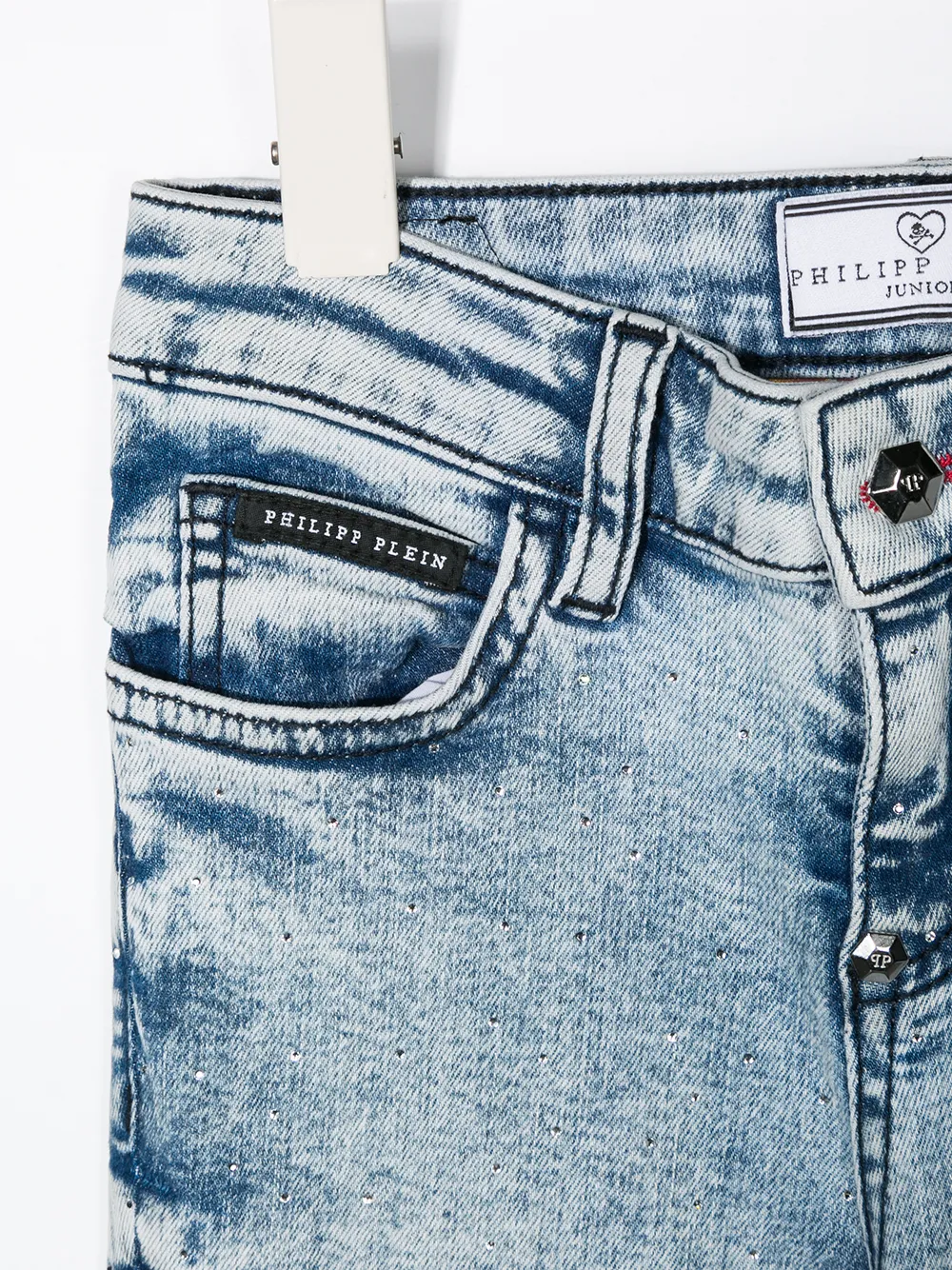 Philipp Plein Slim-fit jeans Blauw