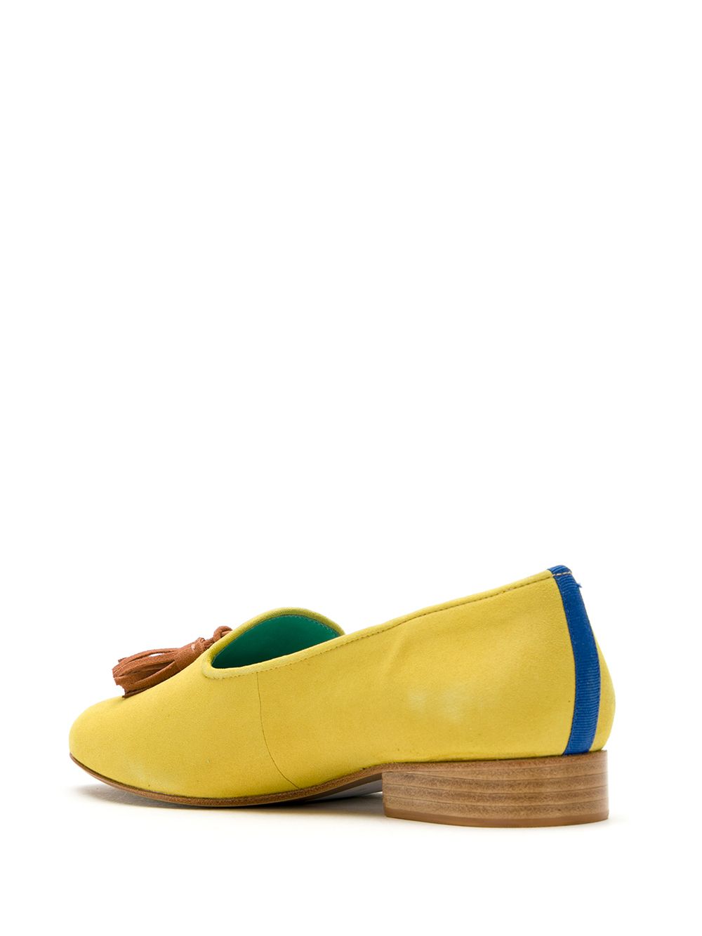 фото Blue bird shoes loafer dirham camurça amarelo