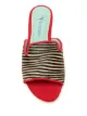 Blue Bird Shoes zebra print slides