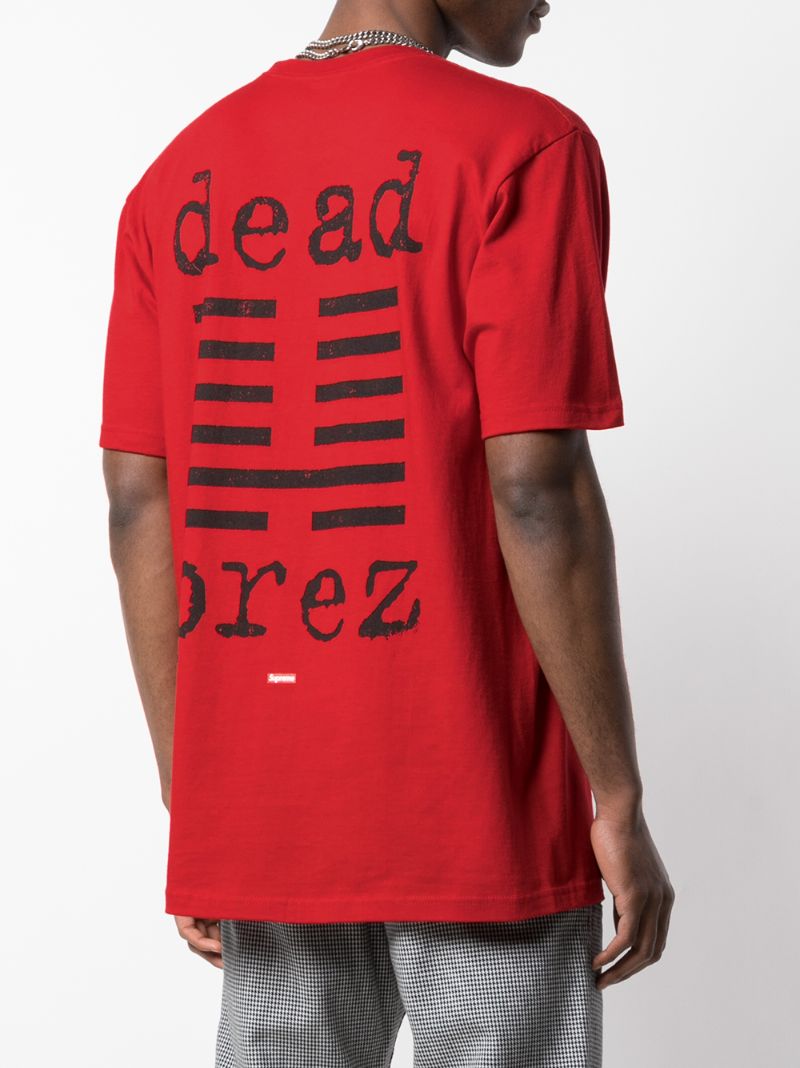 Shop Supreme Dead Prez T-shirt In Red