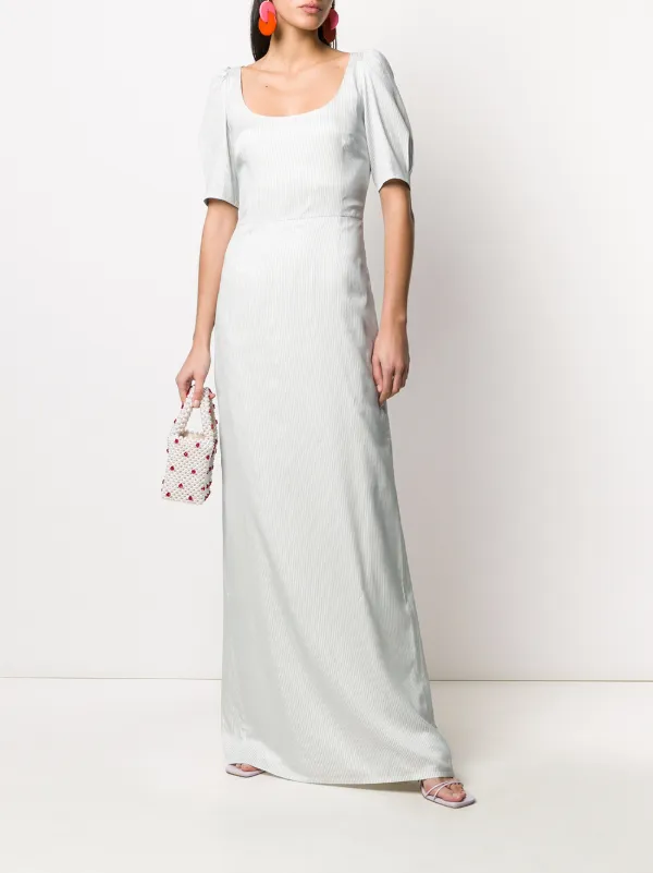 Brock Collection Striped Column Dress - White